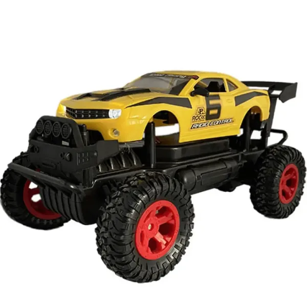 RC Off-Road dálkově ovládané žluté Camaro se světlem 27 MHz 29cm v měřítku 1/14 obrázek 3