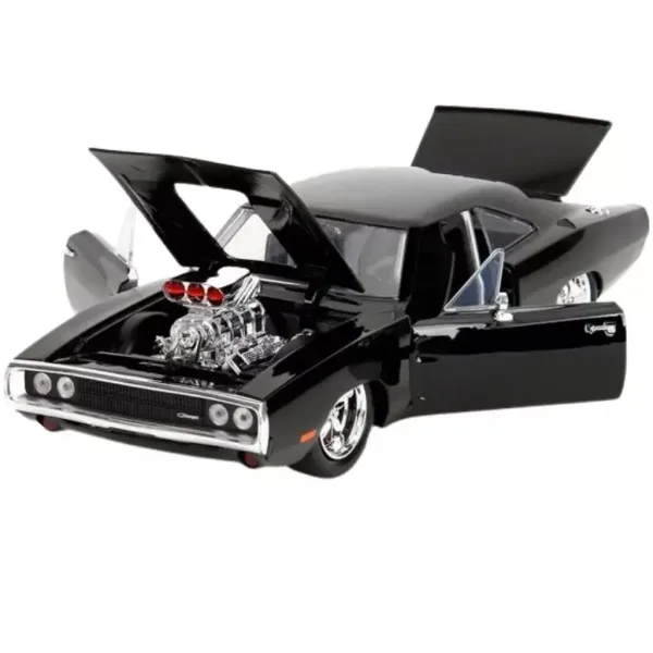 Rychle a zběsile: 1970 Dodge Charger kovový model auta s figurkou Dominica Toretta 1/24 - Simba Toys obrázek 3