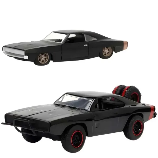 Rychle a zběsile: Dom Toretto Dodge Charger R/T 1970 & Dodge Charger Widebody 1968 kovový model auta 2ks balení 1/32 měřítko 13cm - Jada Toys obrázek 2