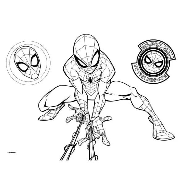 Spider-Man XXL omalovánková sada 54x47cm obrázek 3