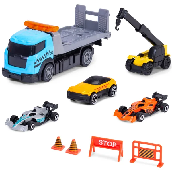 Sada závodních aut Formula Racer s transportním vozidlem ve dvou variantách 1 ks – Dickie Toys obrázek 2