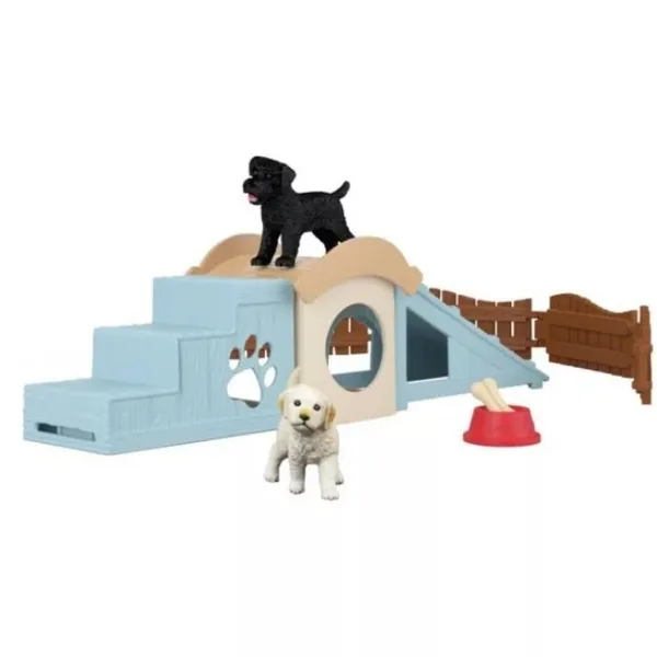 Schleich: Farm World Štěňátka hrací dům herní set (42763) obrázek 3