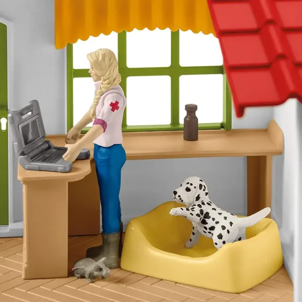 Schleich: Farm World - Veterinární klinika s hříbětem a domácími zvířaty set (42502) obrázek 2