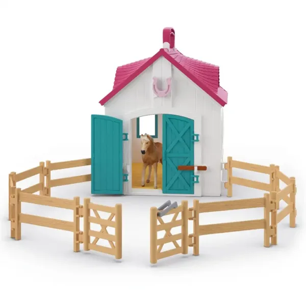 Schleich: Horse Club - Otevírací stáj se sadou hraček s koňmi (42703) obrázek 4