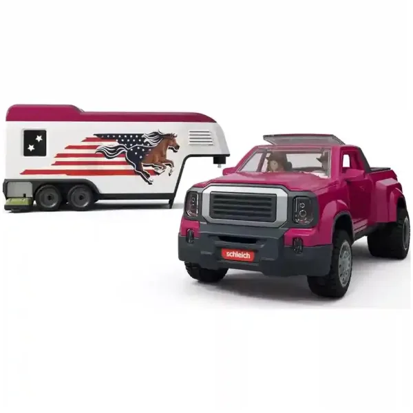 Schleich: Terénní auto s přívěsem a koňmi (42705) obrázek 6