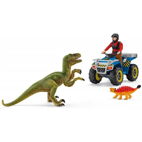 Schleich: Únik na čtyřkolce před Velociraptorem set (41466) obrázek 2