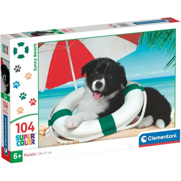 Sluneční pejsek 104ks Super Color puzzle - Clementoni obrázek 1