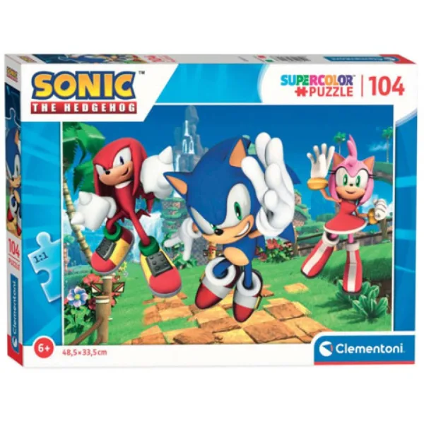 Sonic 104dílná Super Color Puzzle - Clementoni obrázek 1