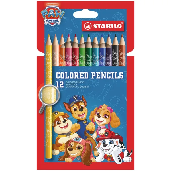Stabilo: Tlusté barevné pastelky Paw Patrol 12ks sada obrázek 1