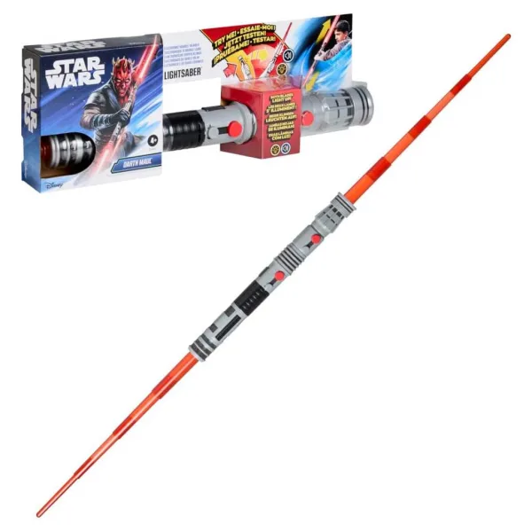 Star Wars Dvojitý světelný meč: Darth Maul rozkládací elektronický světelný meč - Hasbro obrázek 2