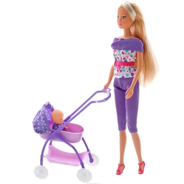Steffi Love: Panenka s kočárkem 2 varianty - Simba Toys obrázek 2