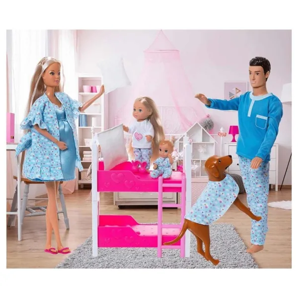 Steffi Love – Rodinná herní sada na pyžamovou párty - Simba Toys obrázek 2