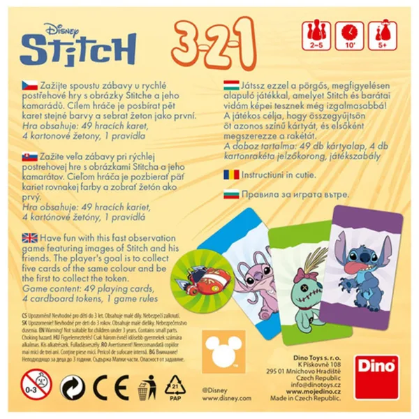 Stitch 3-2-1 stolní hra obrázek 2