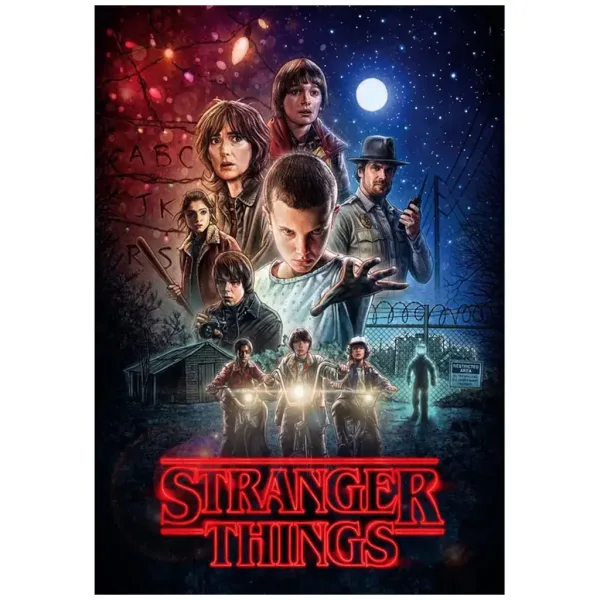 Stranger Things 1. sezóna 1000 dílná skládačka s plakátem - Clementoni obrázek 2