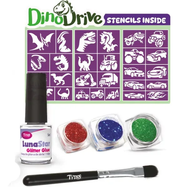 TyToo: DinoDrive třpytivá tetování set obrázek 2