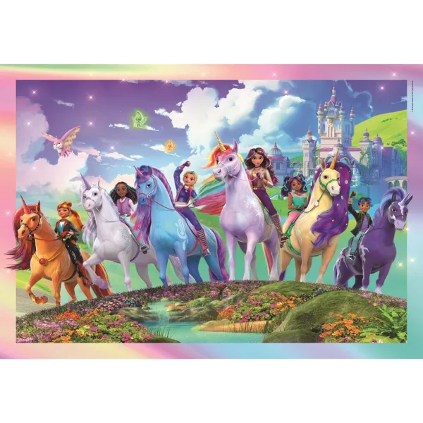 Unicorn Akadémie tým 104ks Supercolor puzzle - Clementoni obrázek 2