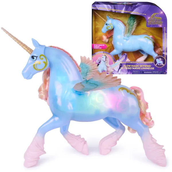 Unicorní Akademie : Glow Magic speciální Skywind svítící unicorn - Spin Master obrázek 1