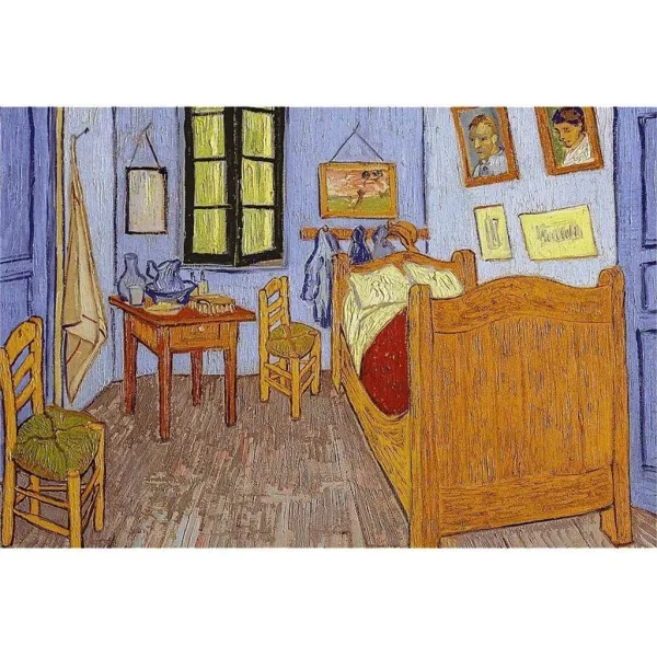 Van Goghova ložnice v Arles, Van Gogh - puzzle s 500 dílky s rámem - Trefl obrázek 2