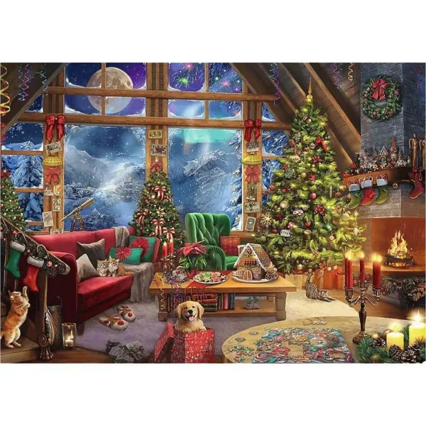 Vánoce v horách 2x500ks puzzle - Trefl obrázek 2