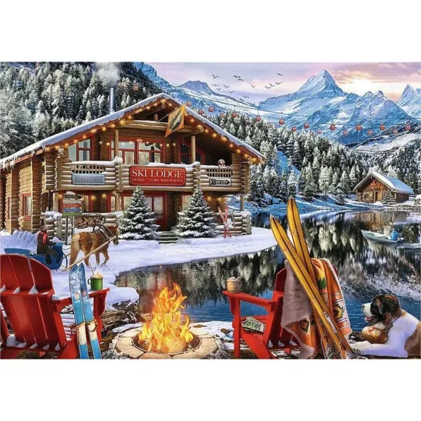Vánoce v horách 2x500ks puzzle - Trefl obrázek 3