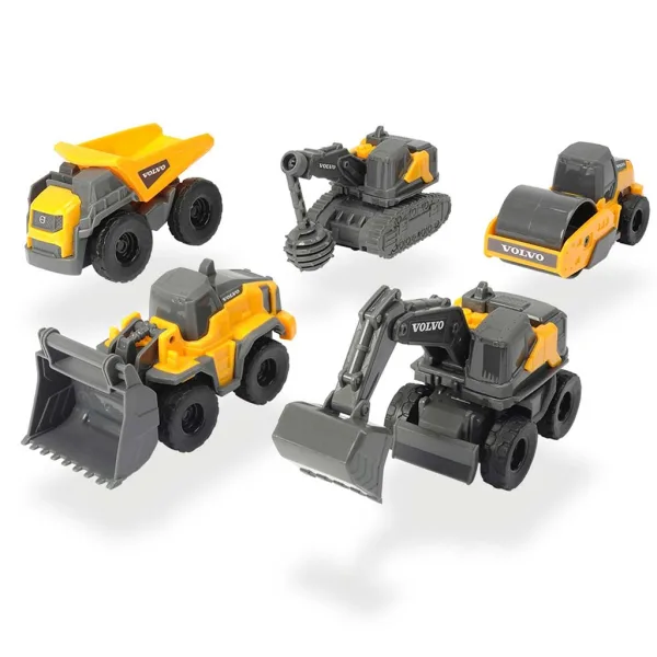 Volvo mini pracovní stroje 5ks sada - Dickie Toys obrázek 2