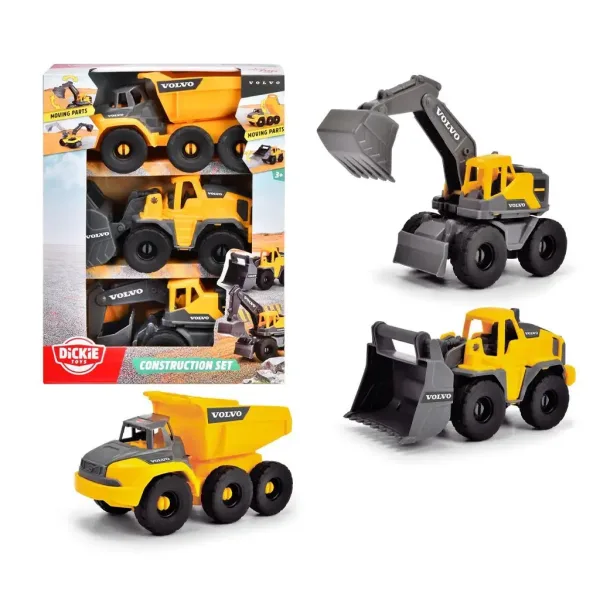 Volvo pracovní stroje 3ks sada - Dickie Toys obrázek 2