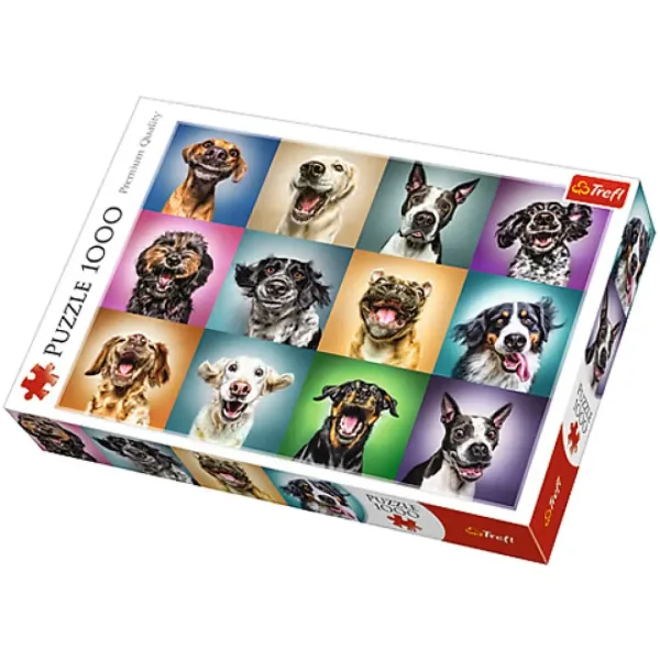Vtipné portré psa 1000 ks Puzzle - Trefl obrázek 1