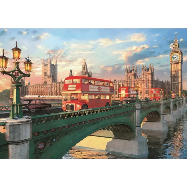 Westminsterský most při západu slunce 500ks HQC kompaktní puzzle - Clementoni obrázek 2