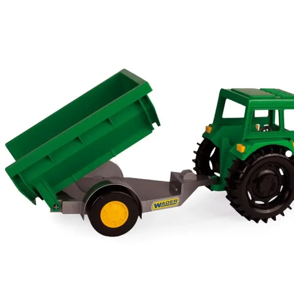 Zelený traktor s návěsem 38,5 cm - Wader obrázek 3