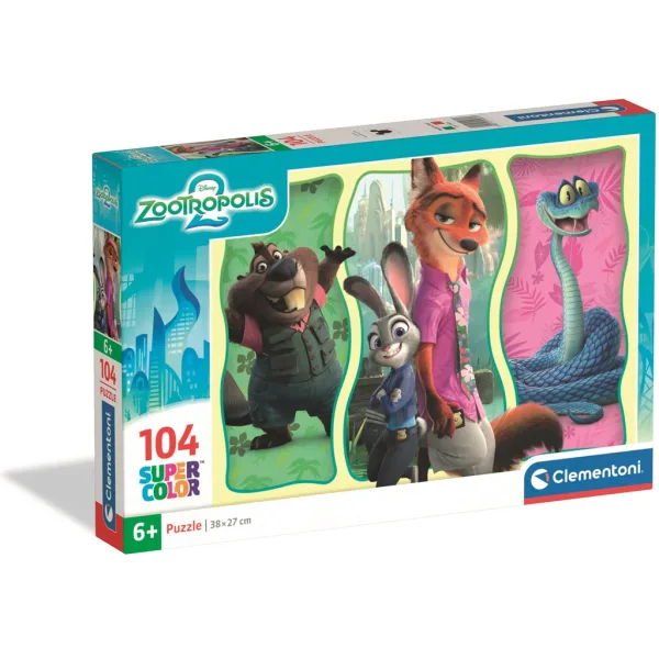 Zootropolis 2 104 dílné Super Color Puzzle - Clementoni obrázek 1