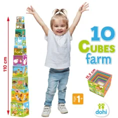 10 Cube hra se skládacími kostkami - Farma obrázek 2