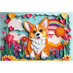 40. výročí - Papírové umění: Malý pejsek 160dílné puzzle - Trefl obrázek 2