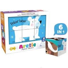 6 v 1 – puzzle kostky – Polární zvířata