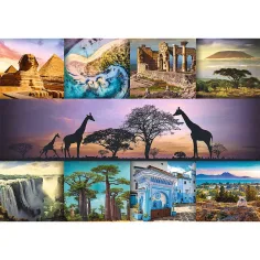 Africký koláž 1000 dílků HQ puzzle - Trefl obrázek 2