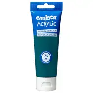 Akrylová barva 75 ml v smaragdově zelené barvě - Carioca