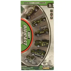 Armádní Die-Cast: Vojenská sada 6 kusů autíček obrázek 3