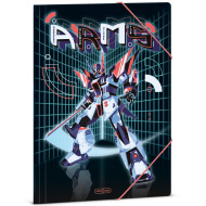 Ars Una: A.R.M.S. desky s gumou s motivem robotů, formát A4