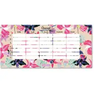 Ars Una: Beach Flowers jednostránkový, oboustranný rozvrh hodin