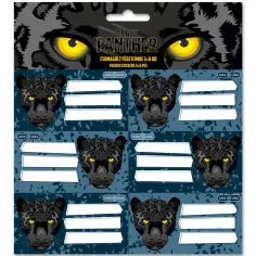 Ars Una: Black Panther balené samolepky na sešity 3×6 ks