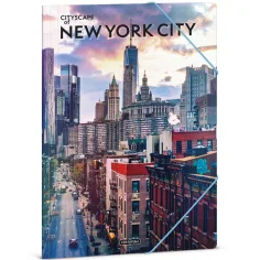 Ars Una: Cityscape - New York, složka s gumou, velikost A4