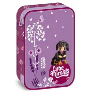 Ars Una: Cute Animals - Štěně jezevčíka vzorovaný víceúrovňový penál 15,5x22,5x4,5cm