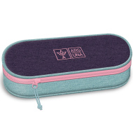 Ars Una: Fialovo-tyrkysový velký penál 23x5,5x9cm