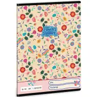 Ars Una: Flower Power se vzorem květin, linkovaný sešit pro 2. třídu, 32 listů, formát A5