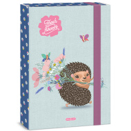 Ars Una: Fresh flowers, box na sešity s motivem ježků, formát A4