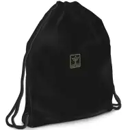 Ars Una: Jet černý sportovní vak pro teenagery, rozměry 37,5x46 cm