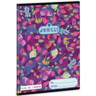 Ars Una: Jungle - Džungle se zvířecím vzorem, sešit pro 2. třídu, linkovaný, 32 listů, formát A5