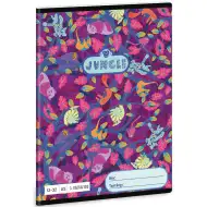 Ars Una: Jungle - Sešit s motivem džunglových zvířat pro 3. třídu s linkovanými stránkami, 32 listů, formát A/5