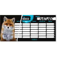 Ars Una: Máté Bence Spirit of Nature - Liščí jednostránkový, oboustranný rozvrh hodin