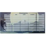 Ars Una: Ninjas in the dark jednostránkový, oboustranný rozvrh hodin