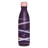 Ars Una: Ribbon purple dvoustěnná kovová láhev 500 ml
